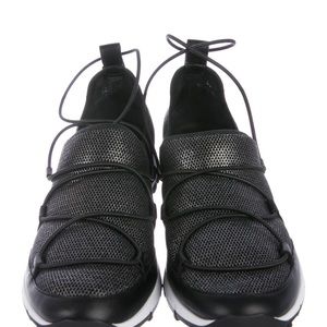 JIMMY CHOO “Andrea” Metallic Silver Strappy sneakers 40 EUC